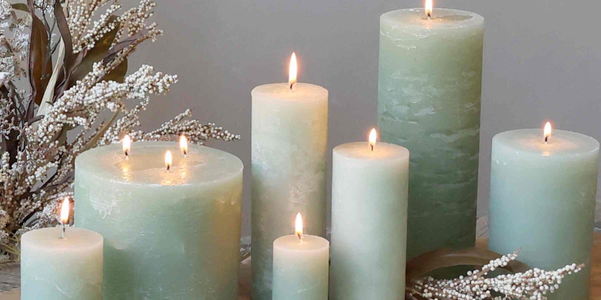 Group of Pillar Candles - Seddon and Davison