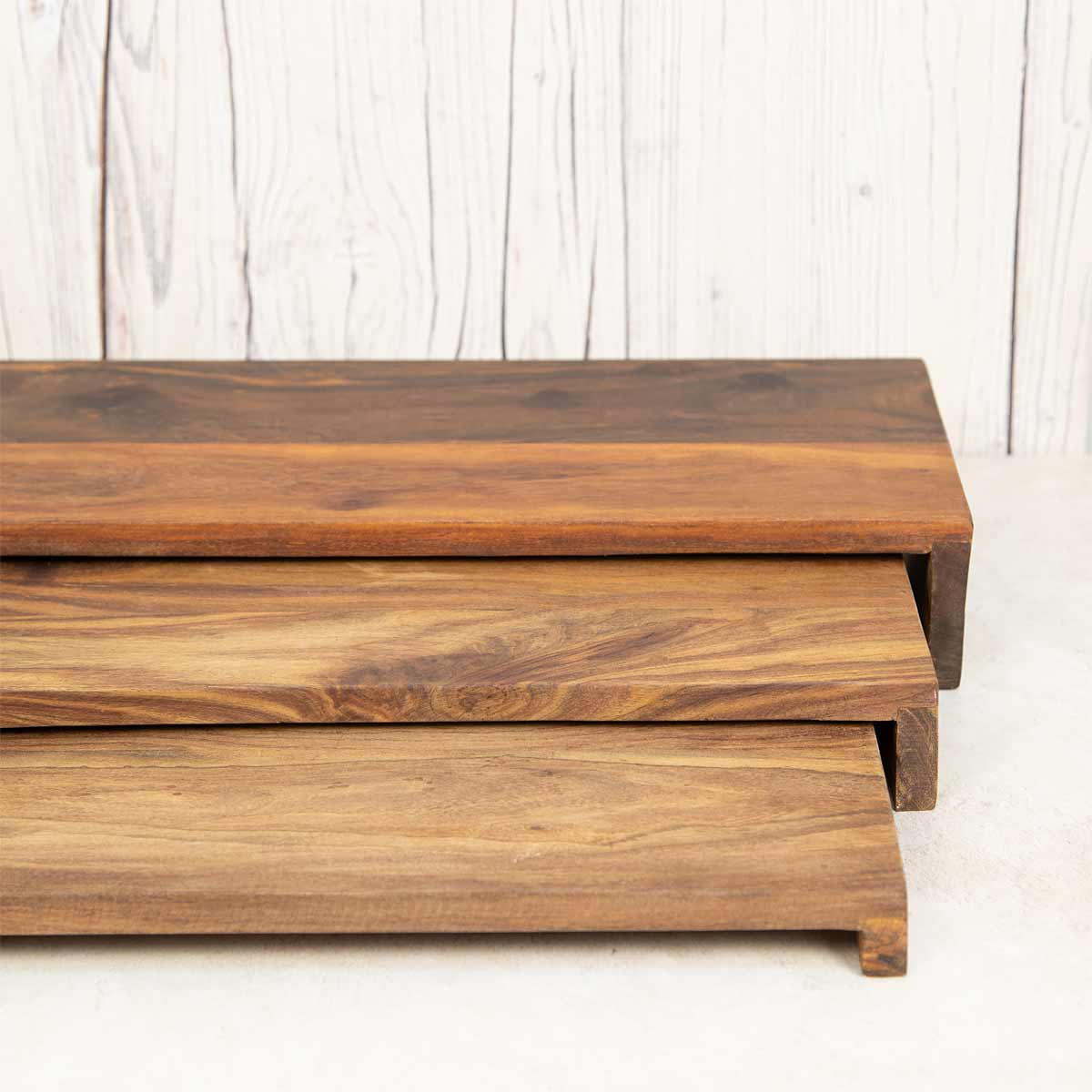 Acacia Wood Display Block for Styling & Serving
