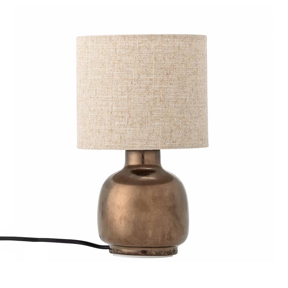 Agni Table Lamp, Bronze, Stoneware