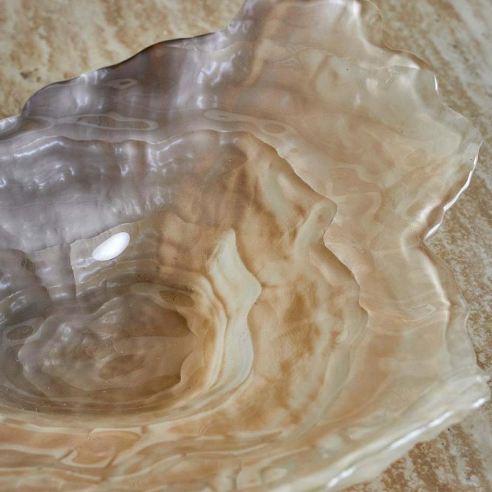 Aiku Decorative Glass Bowl - Natural