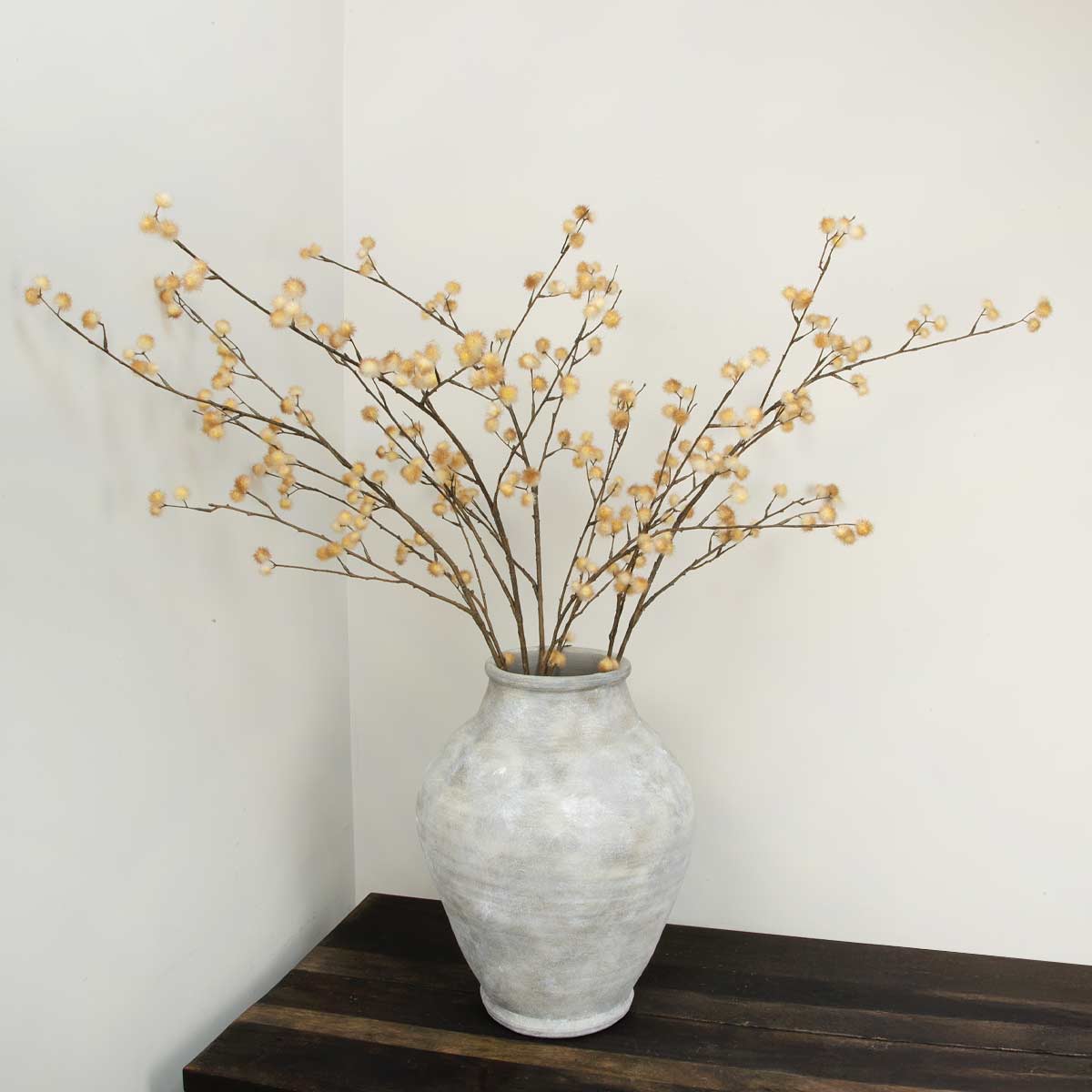 Anna Clay Urn Vase in Antique Grey