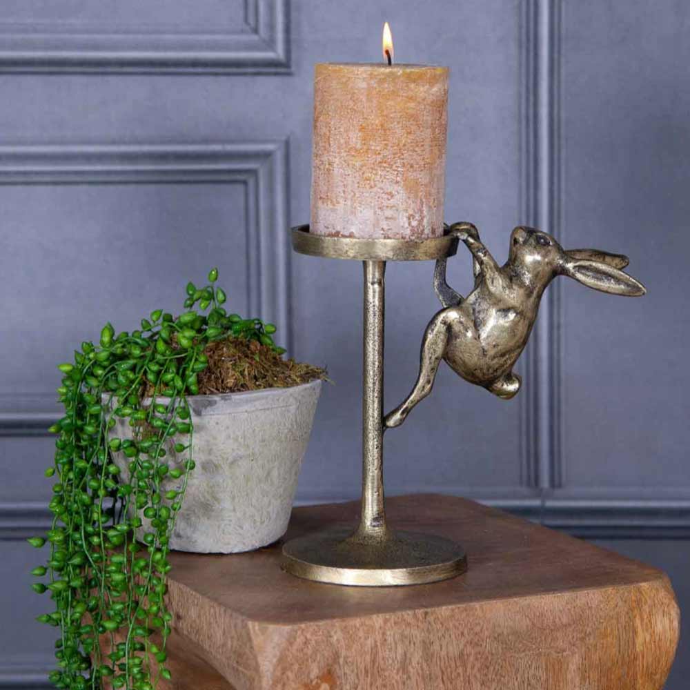 Antique-Brass-Hare-Candlestick