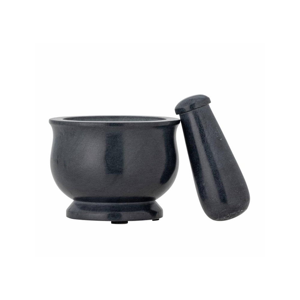 Aprilla Pestle and Mortar - Soapstone - Grey