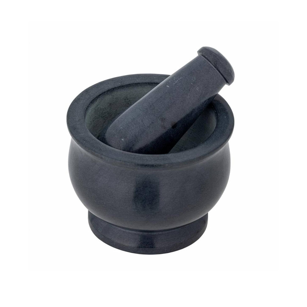 Aprilla Pestle and Mortar - Soapstone - Grey