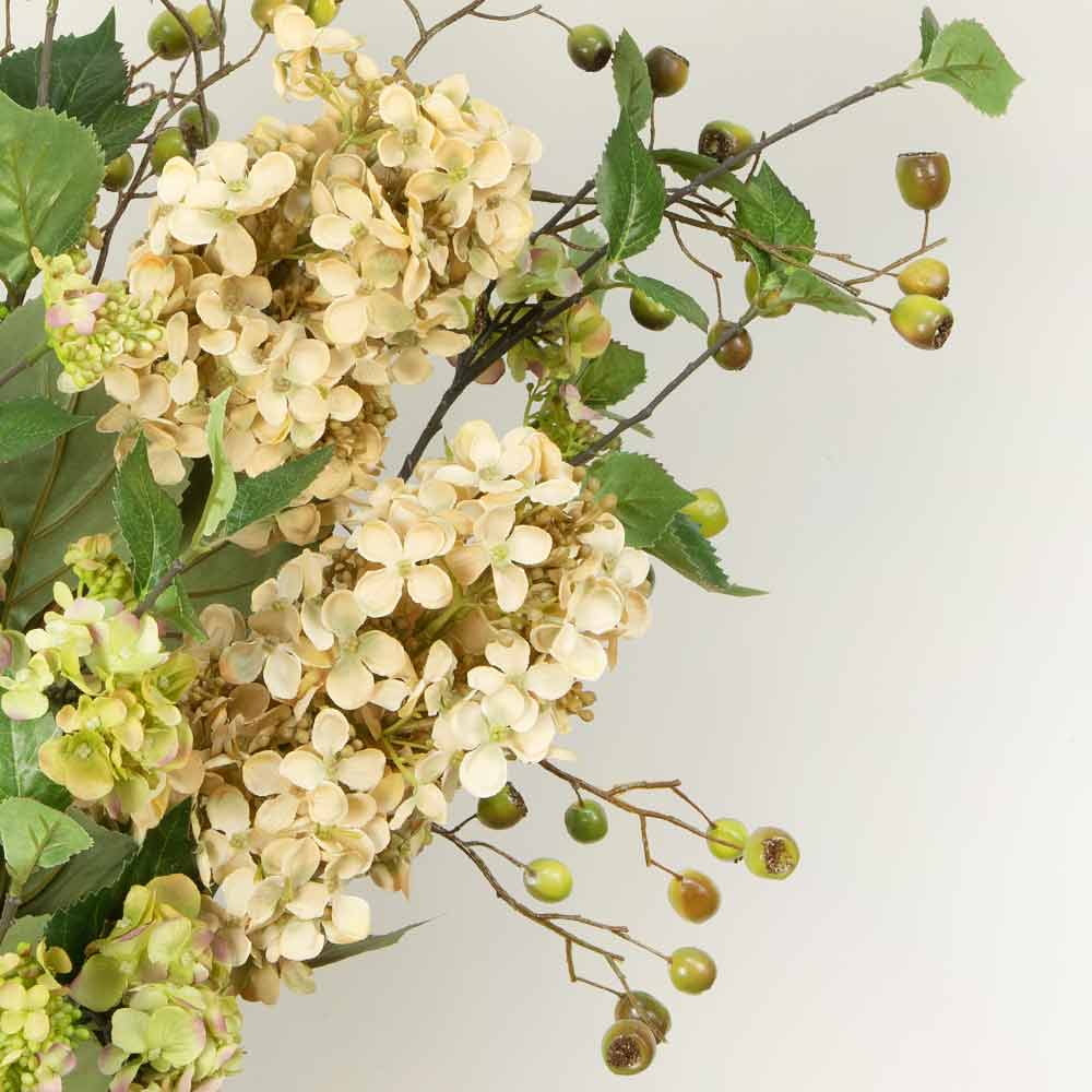 Artificial Dark Cream Cone Hydrangea Stem - Tall