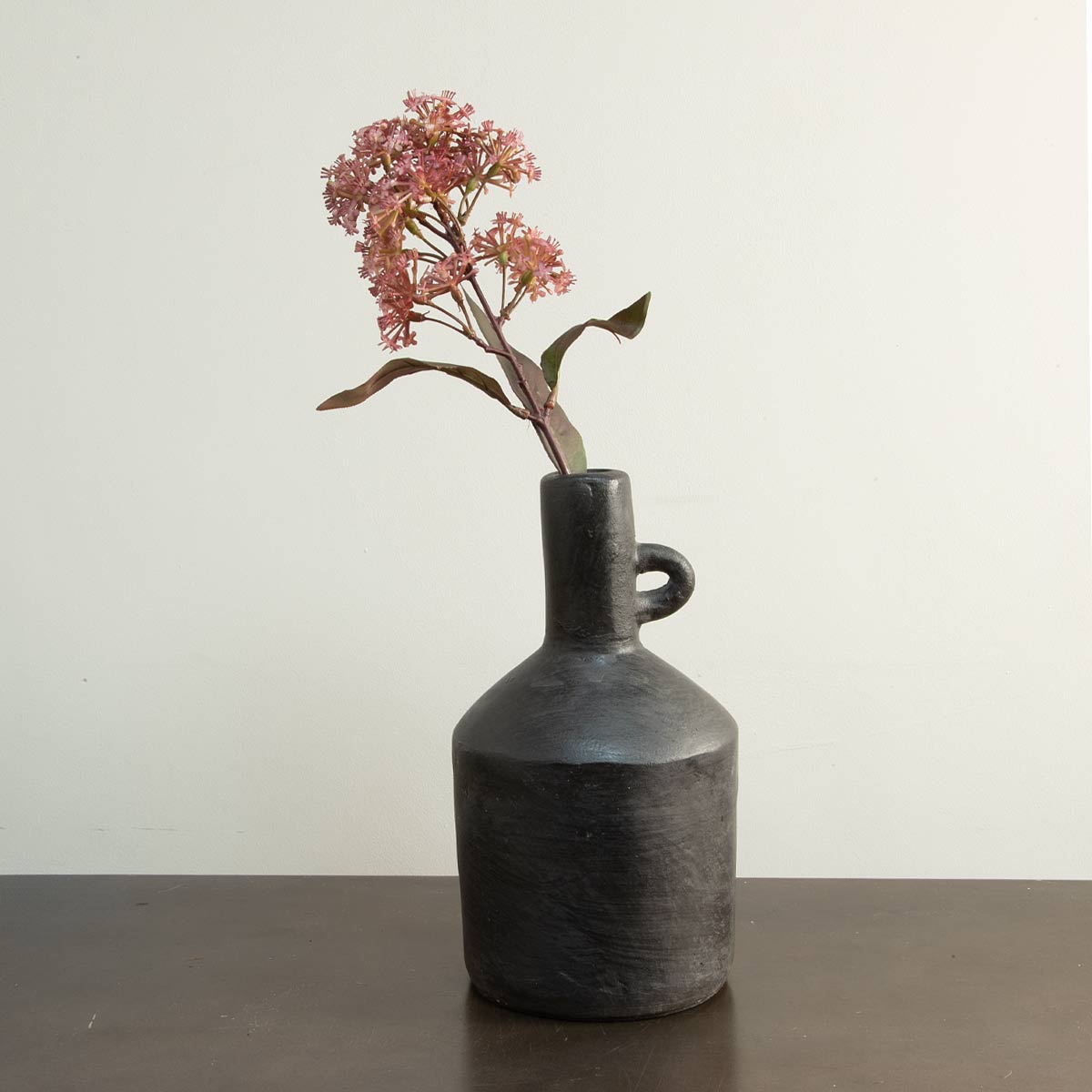 Baku Terracotta Vase in Black - Tall