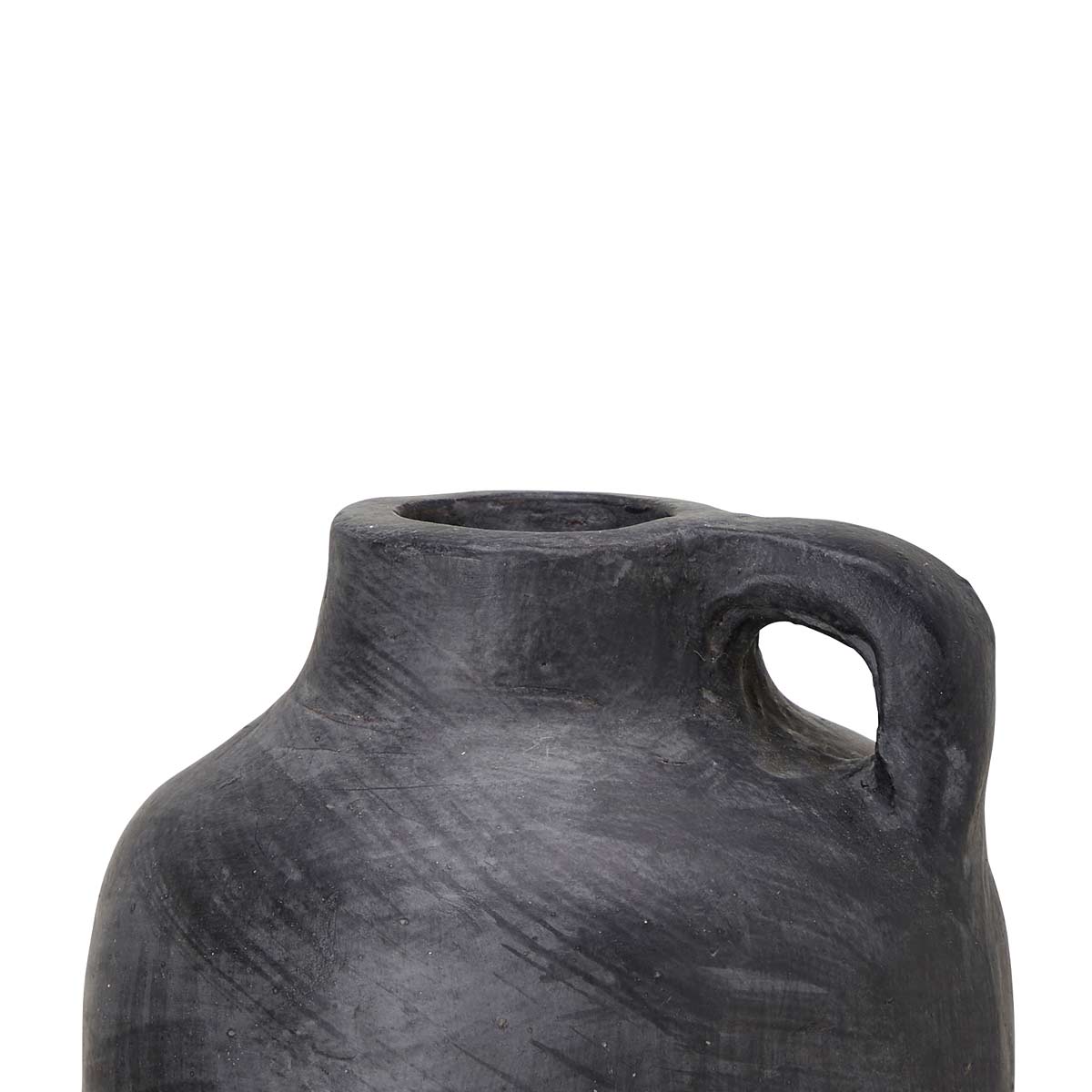 Baku Vase in Black - Short - Close up fo top