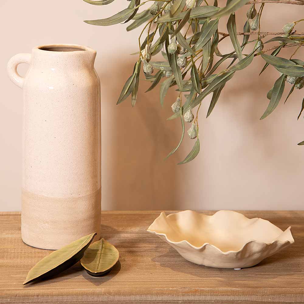 Banda Ceramic Dish In Cream