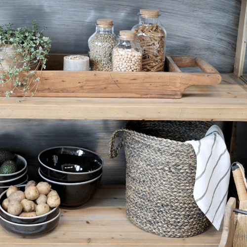 Baskets for Hanging - Set of 2 - Black