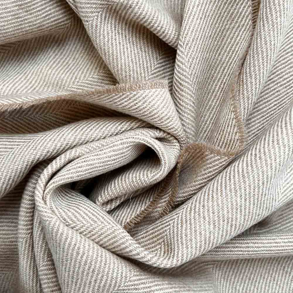 Basswood Herringbone - Merino Lambswool Throw - McNutt of Donegal