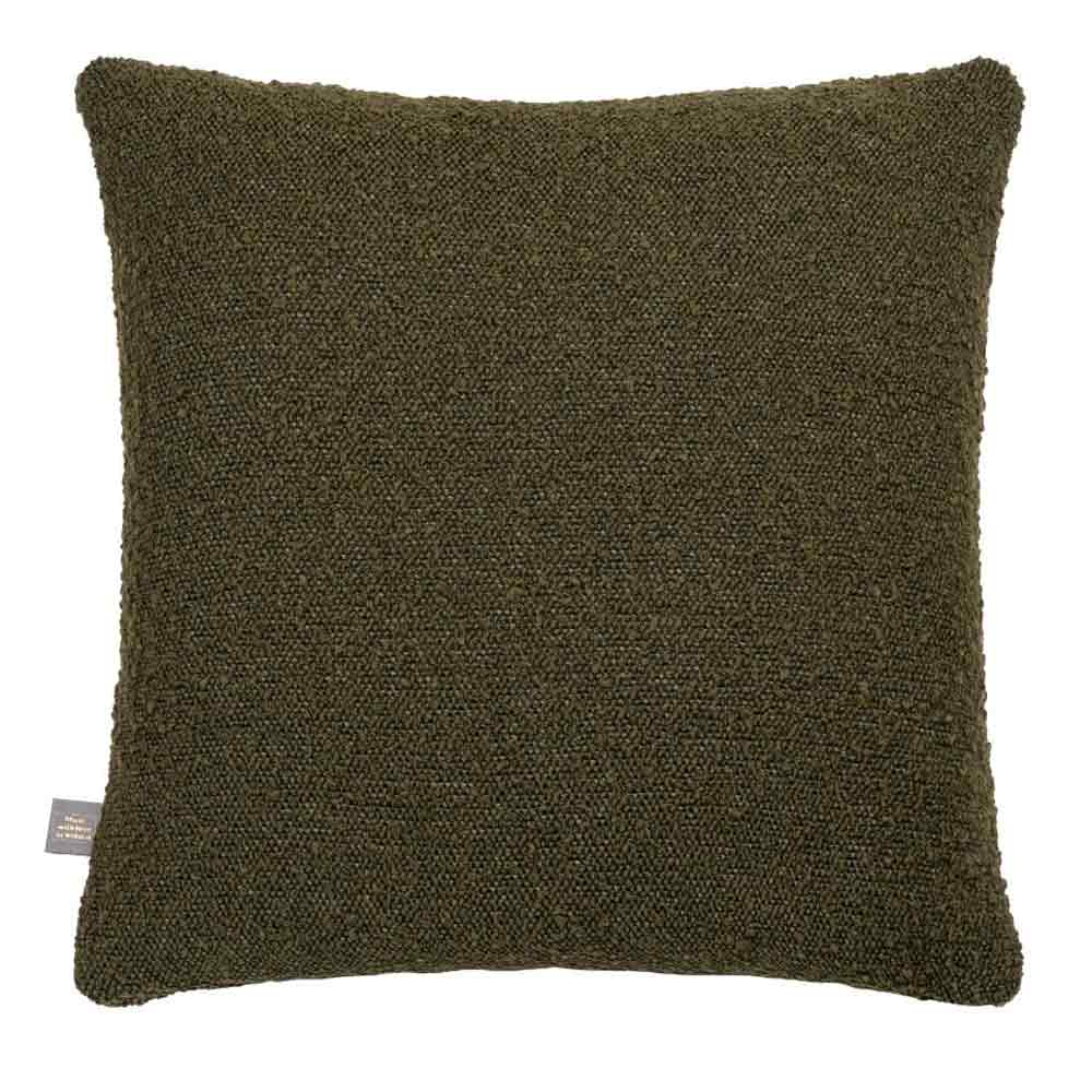 Benbulbin Green Boucle Cushion - Large Square