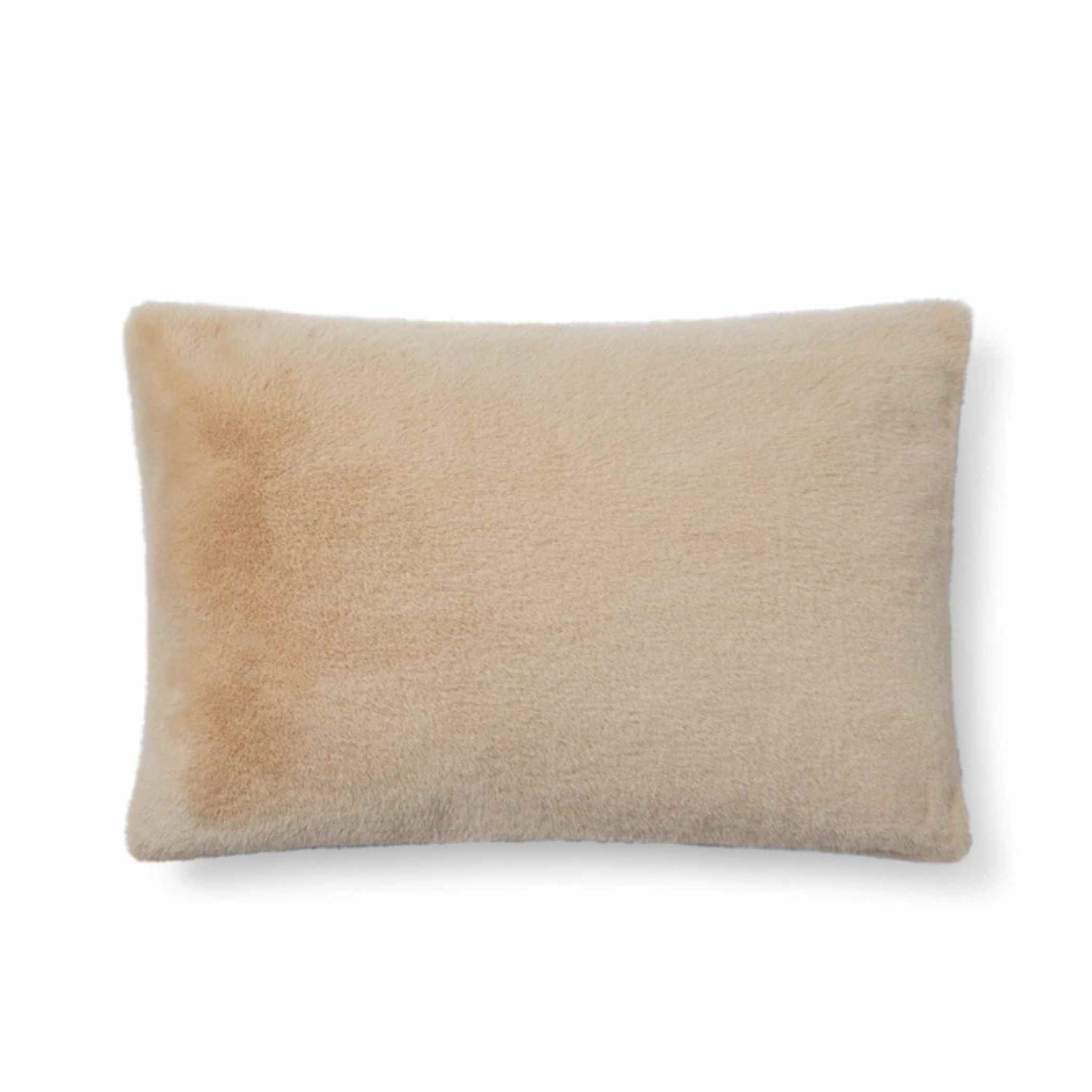 Bertie Oblong Cushion in Almond
