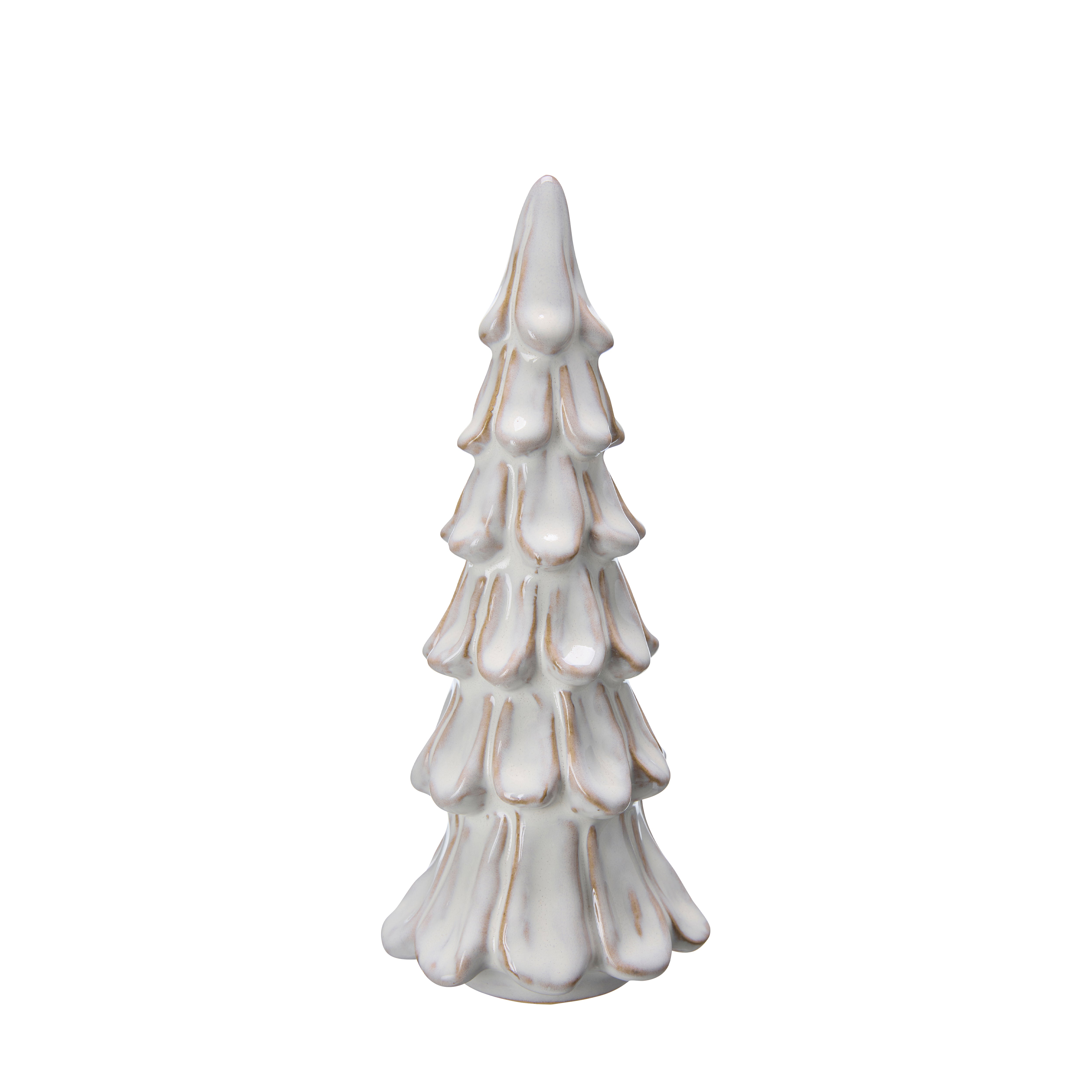 Bertie Christmas Trees - Large (part of a set of two) - Off White - on white background