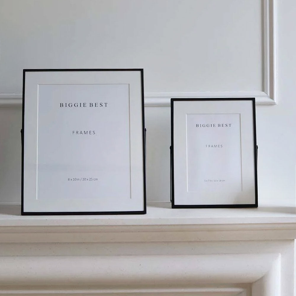 Black Metal Easel Photo Frame