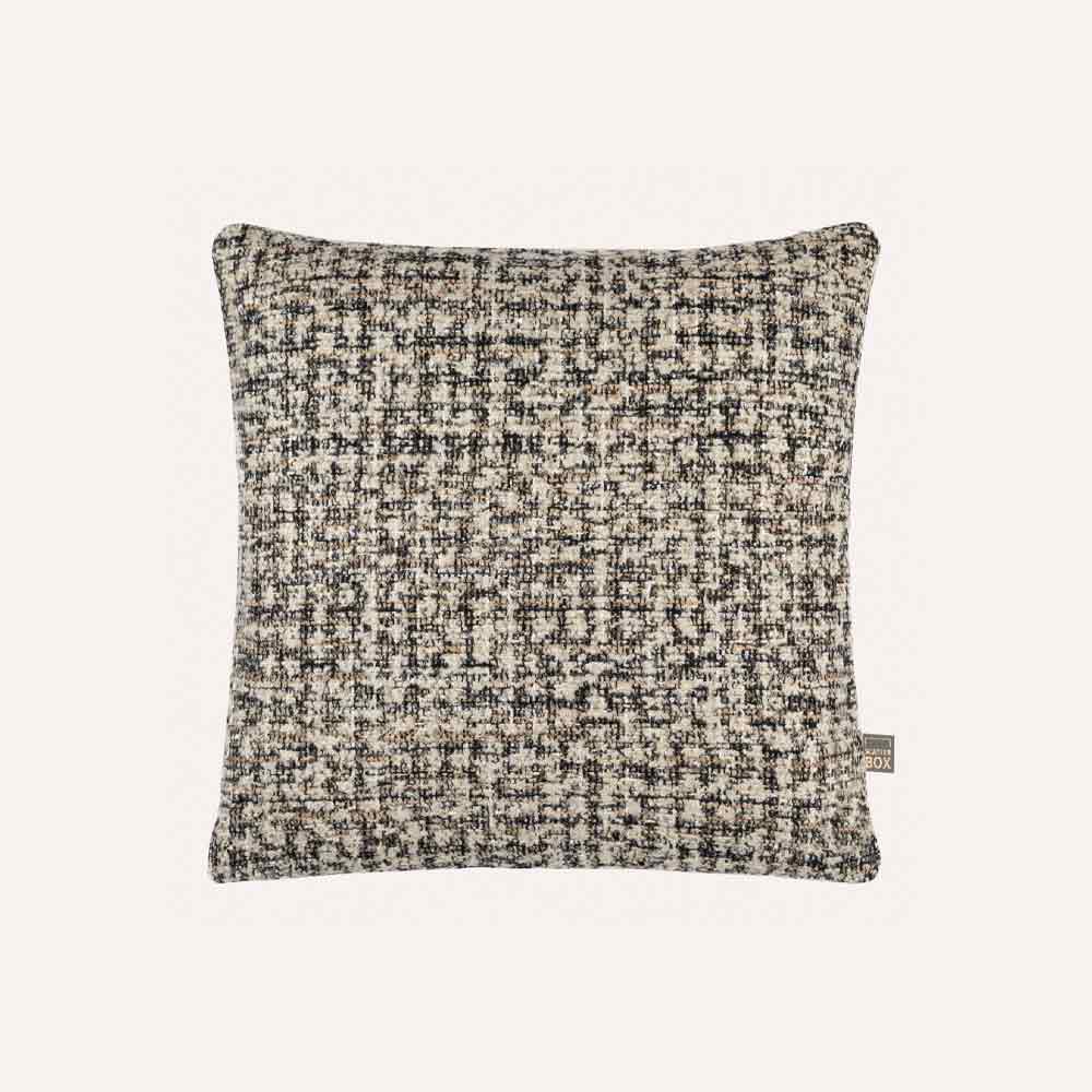 Blair Cushion in Natural and Black - Small Square