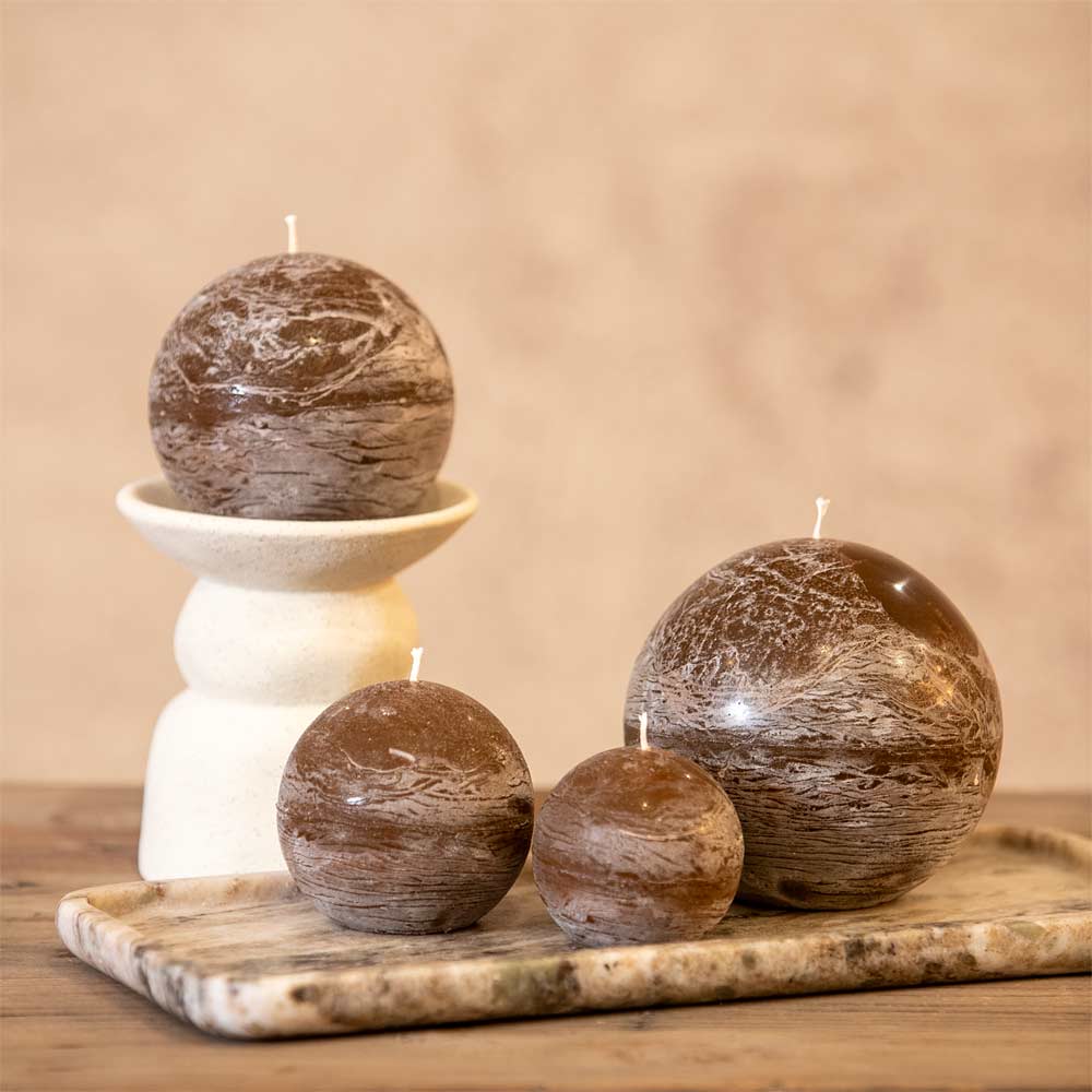 Bolo Sphere Candle - Chocolate