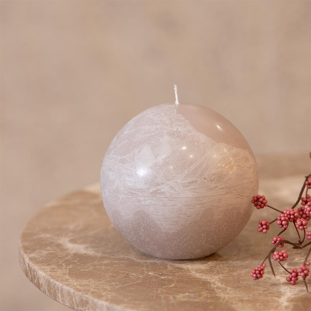 Bolo Sphere Candle - Linen