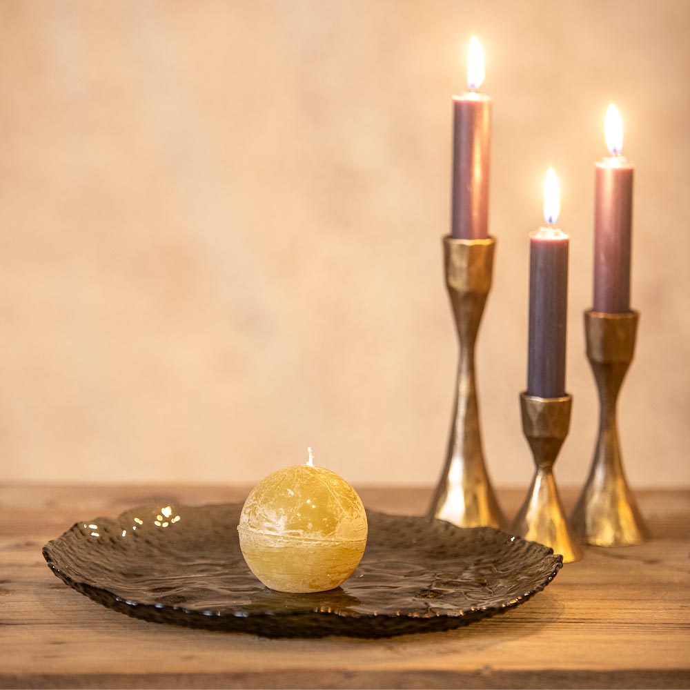 Bolo Sphere Candle - Moss Green