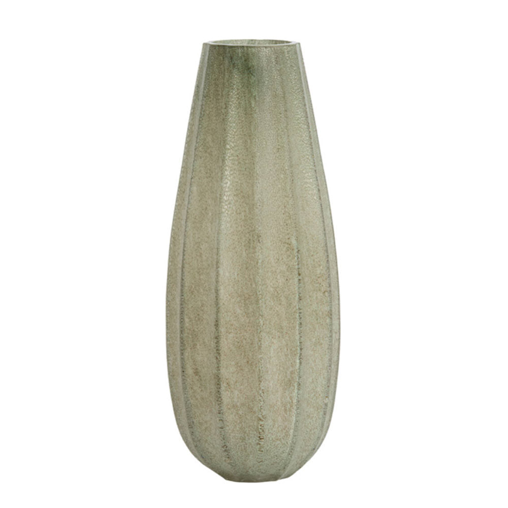 Bradley Green and Grey Glass Vase