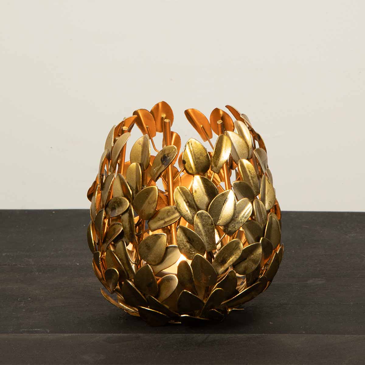 Cherina Brass Tealight Candle Holder