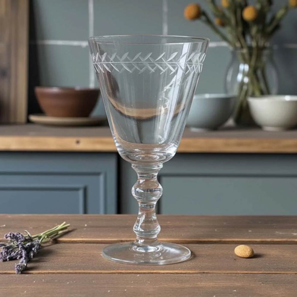 Circle Leaf Goblet Wine Glass
