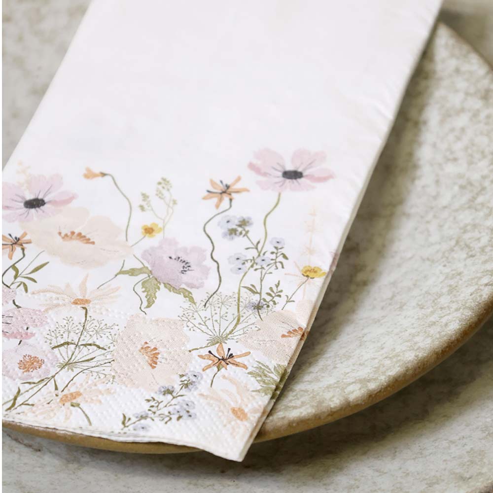 Darcy Paper Napkins with Wild Flowers