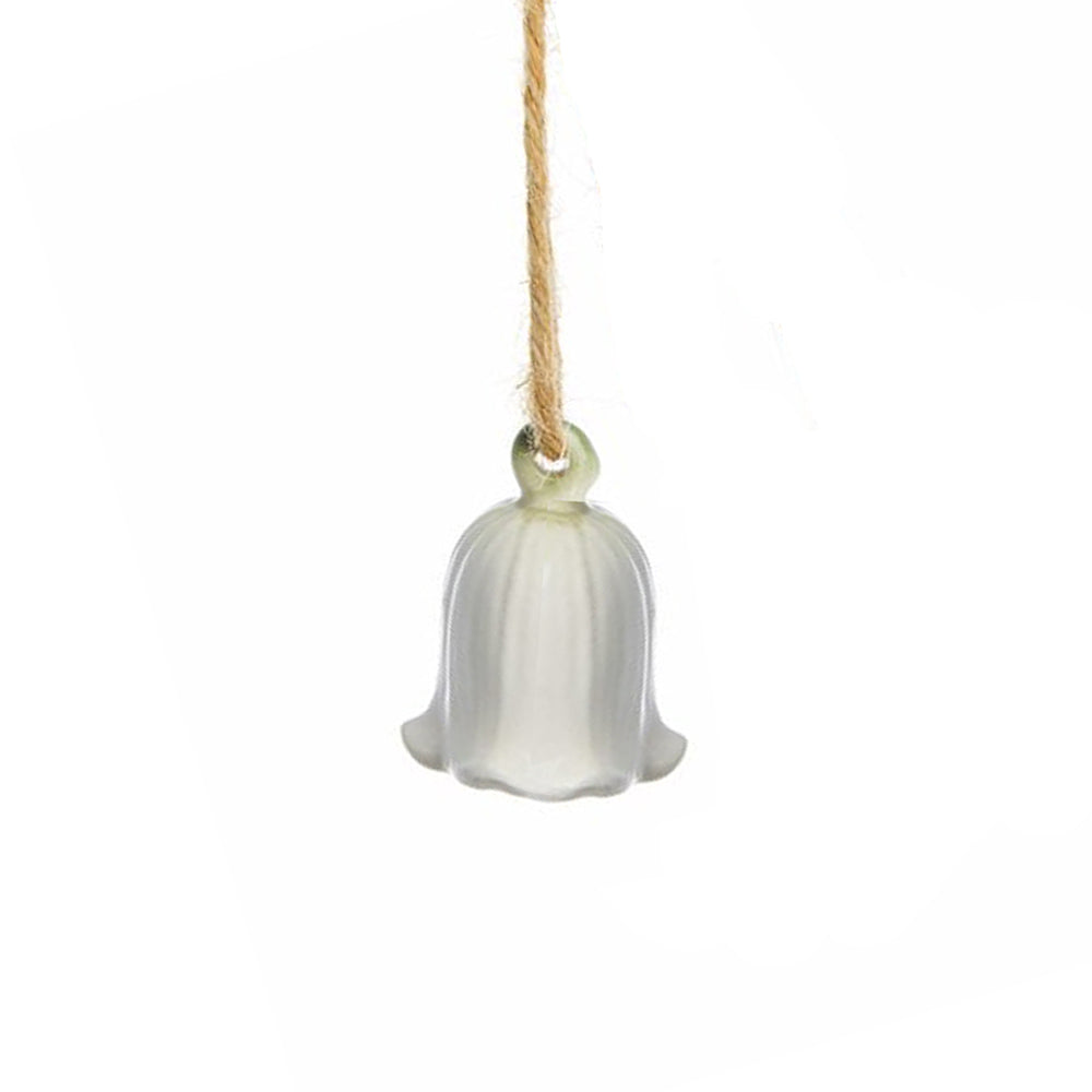 Dehlia Hanging Flower Ornament - Off White