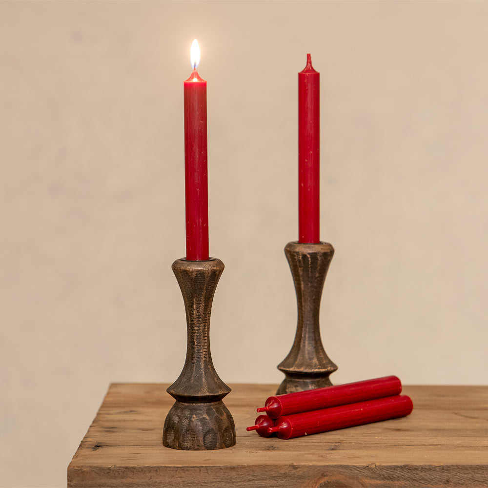 Dinner Candle - Dark Red