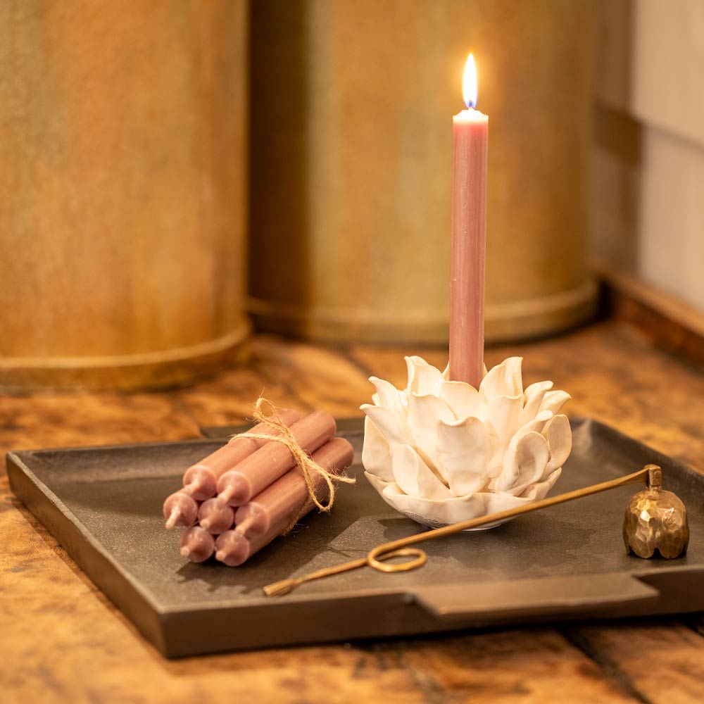 Dinner Candle - Taupe