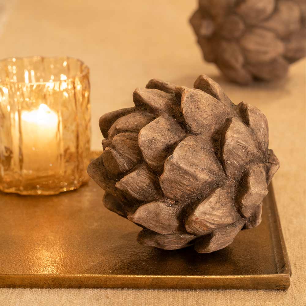 Distressed Pinecone Ornament