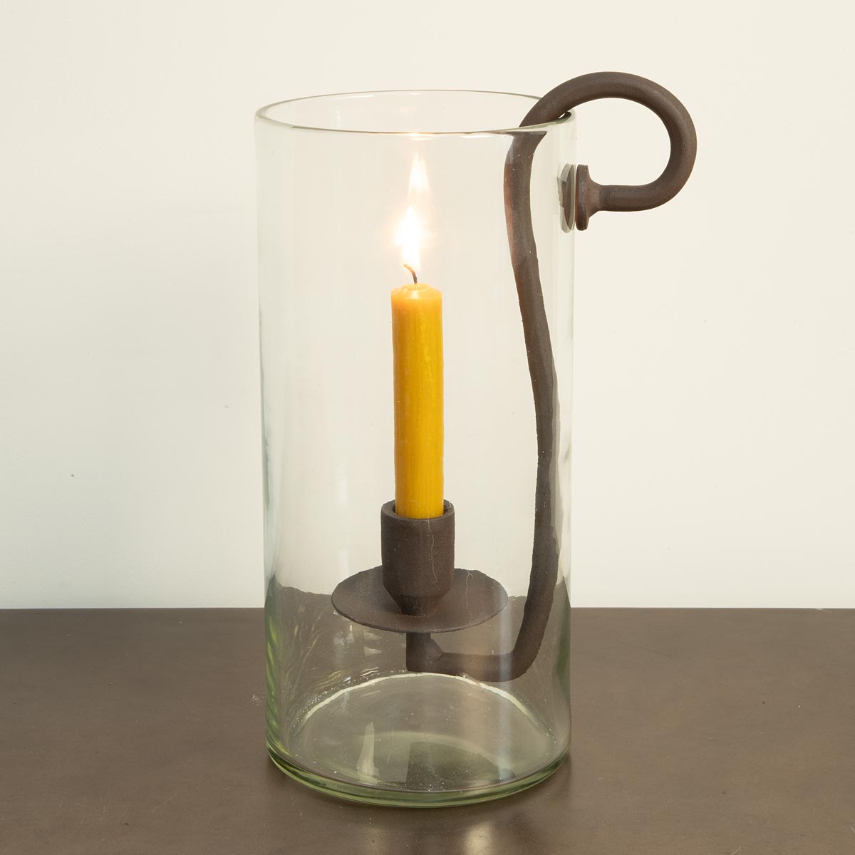 Dolega Glass Hurricane for Dinner Candle