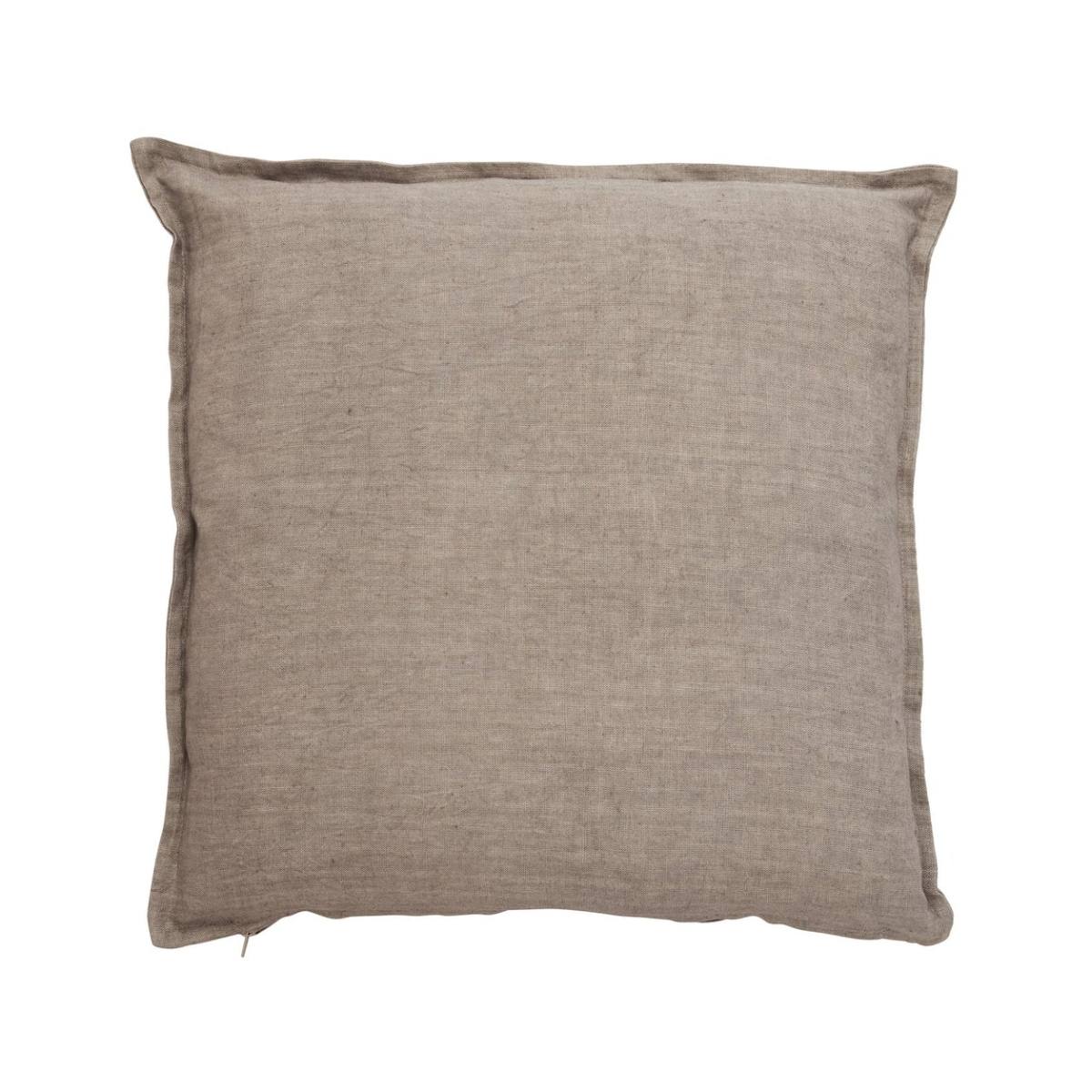 Efina Linen Large Square Cushion on a white background