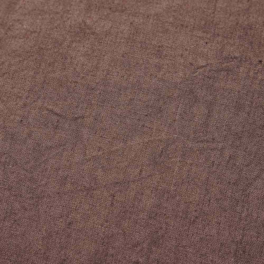 Efina Oblong Linen Cushion - Rose Tan - close up of material
