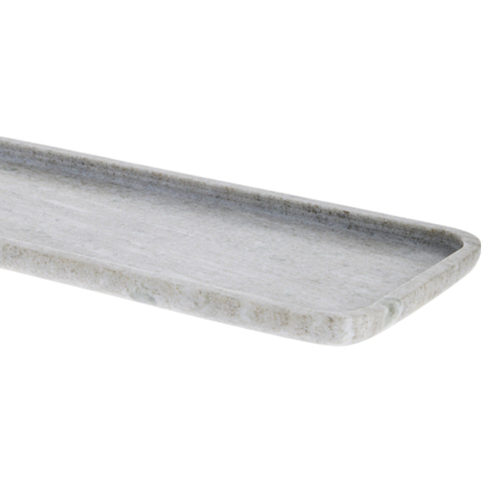 Elina Oblong Marble Tray - Dark Linen