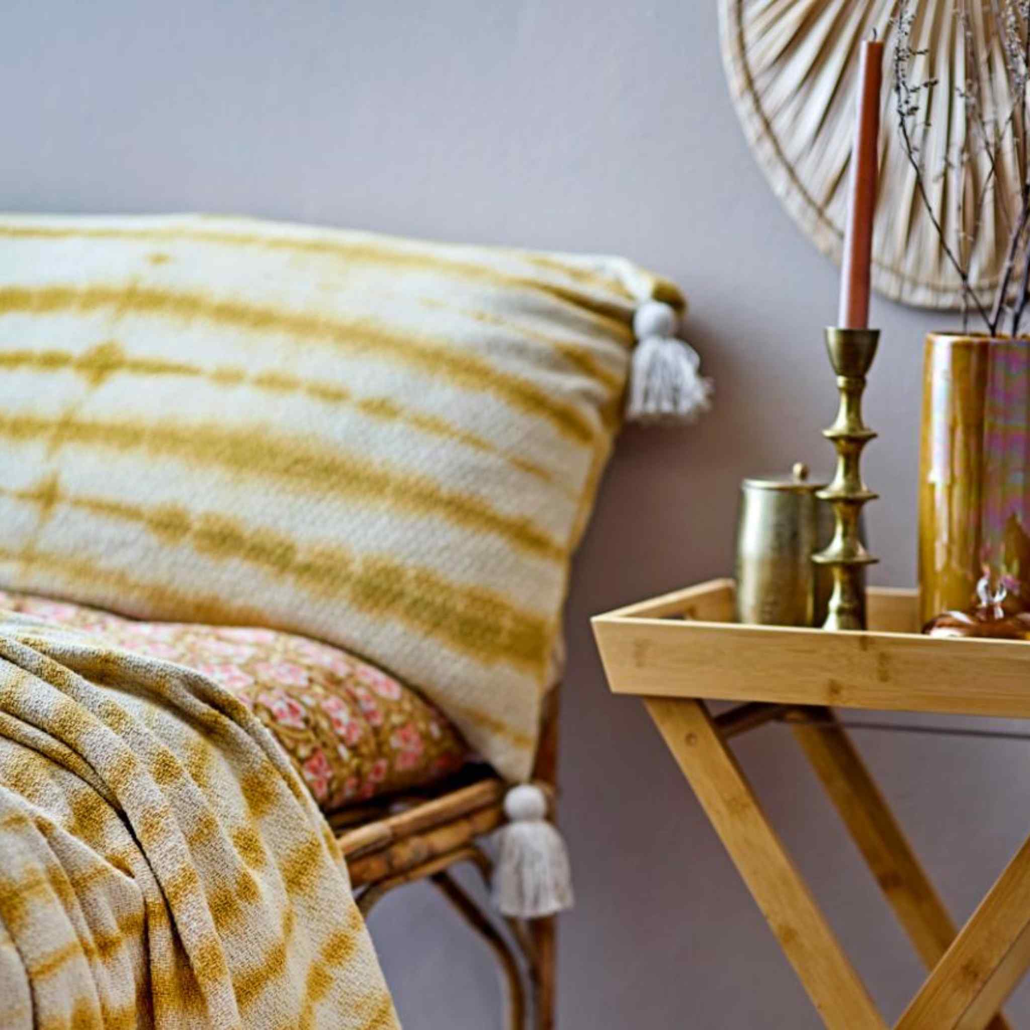 Elisa Brass Candle Holder - Tall