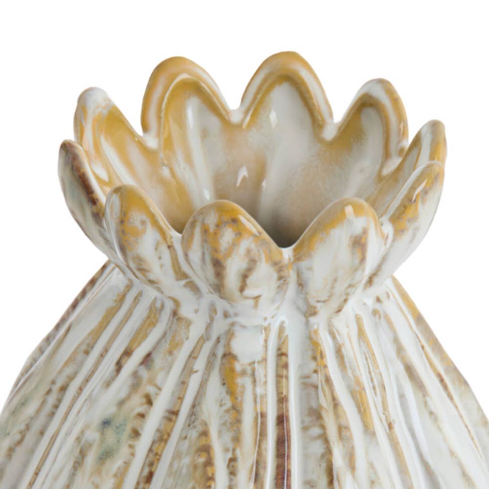 Felipe Ceramic Vase in Cream