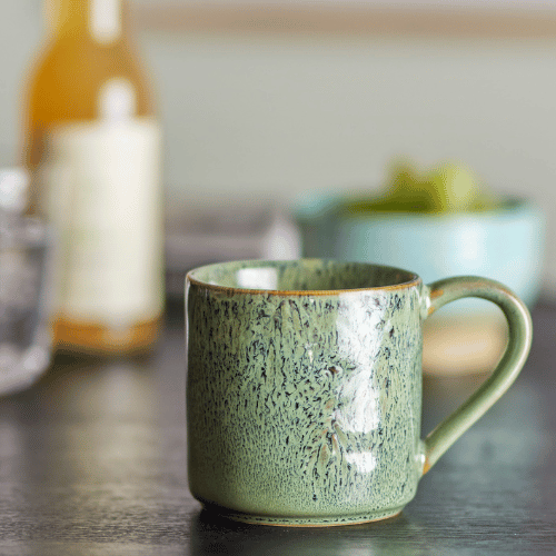 Feras Green Stoneware Mug