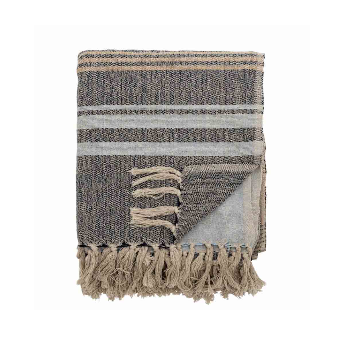 Ferrara Throw in Blue, Recycled Cotton