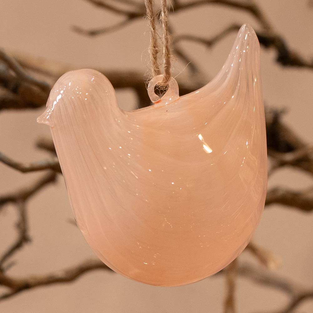 Feya Decorative Bird Ornament, Rose