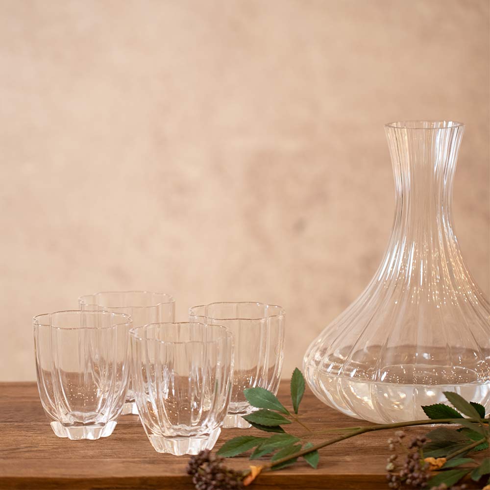 Floretta Clear Glass Tumblers