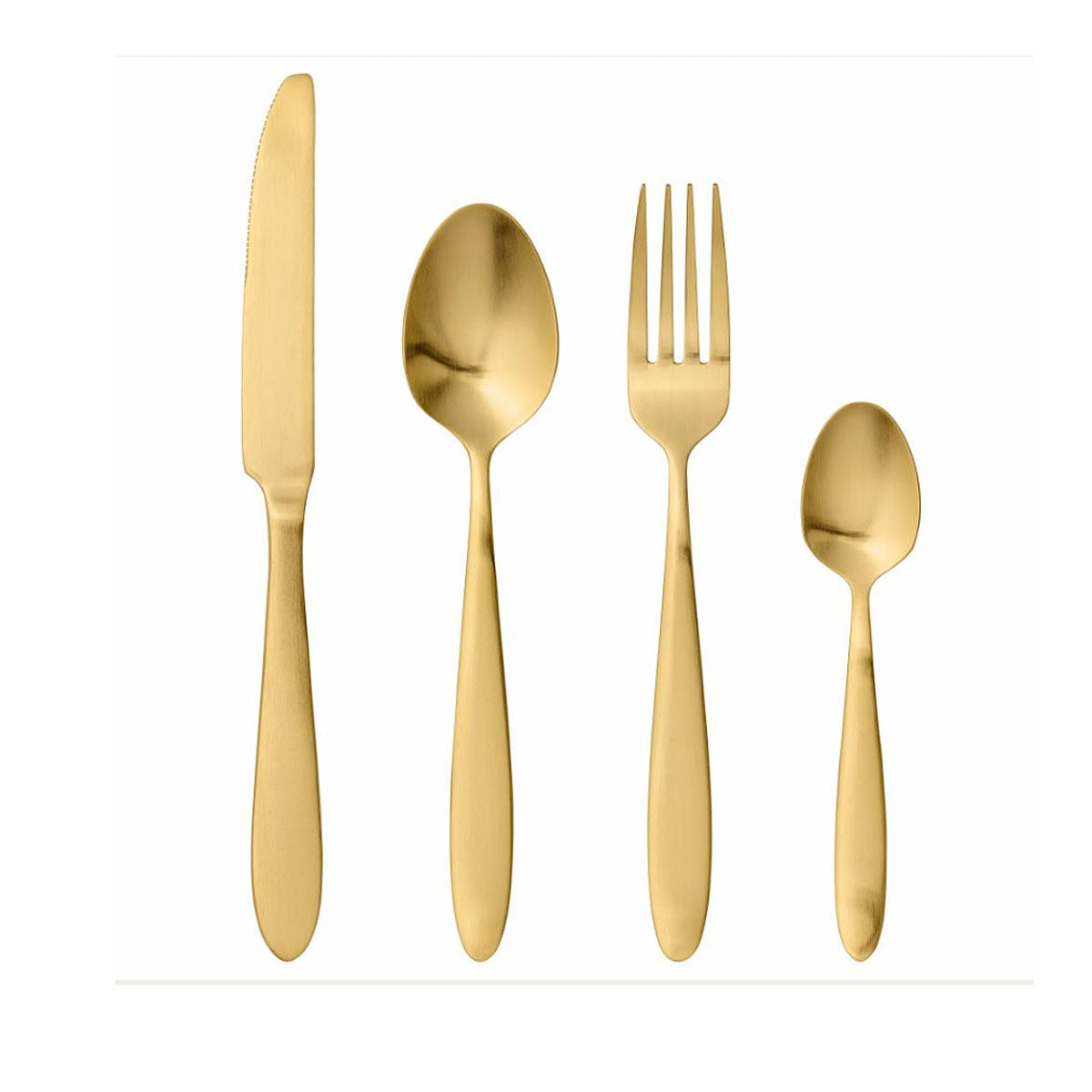 Frea Stainless Steel Cutlery - Set of 4 - Gold
