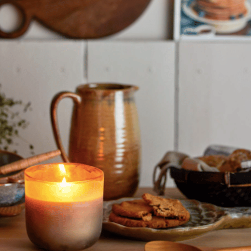 Frosted Glass Jar Candle - Lemon Verbena