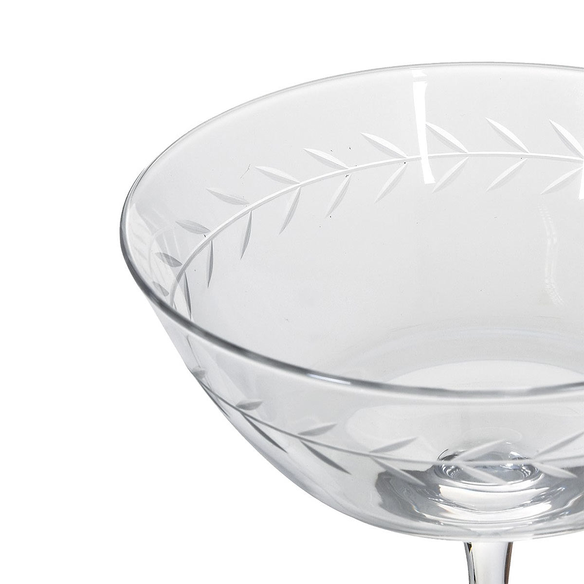 Garland Leaf Martini Glass