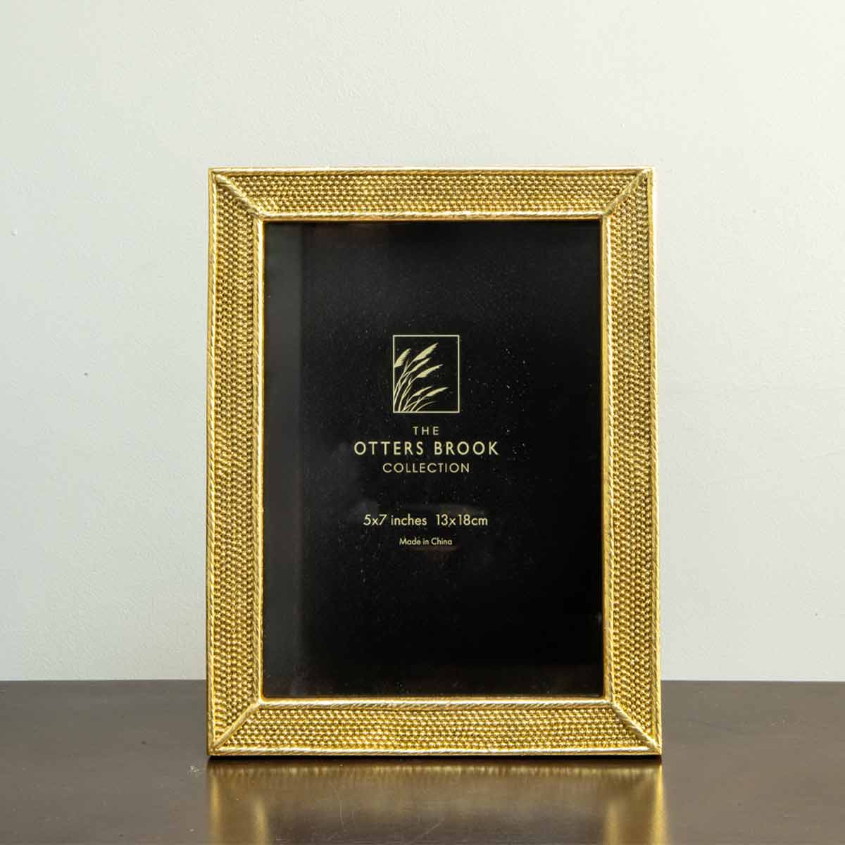 Gold Dotted Effect Photo Frame 20x16cm – Timeless Accent