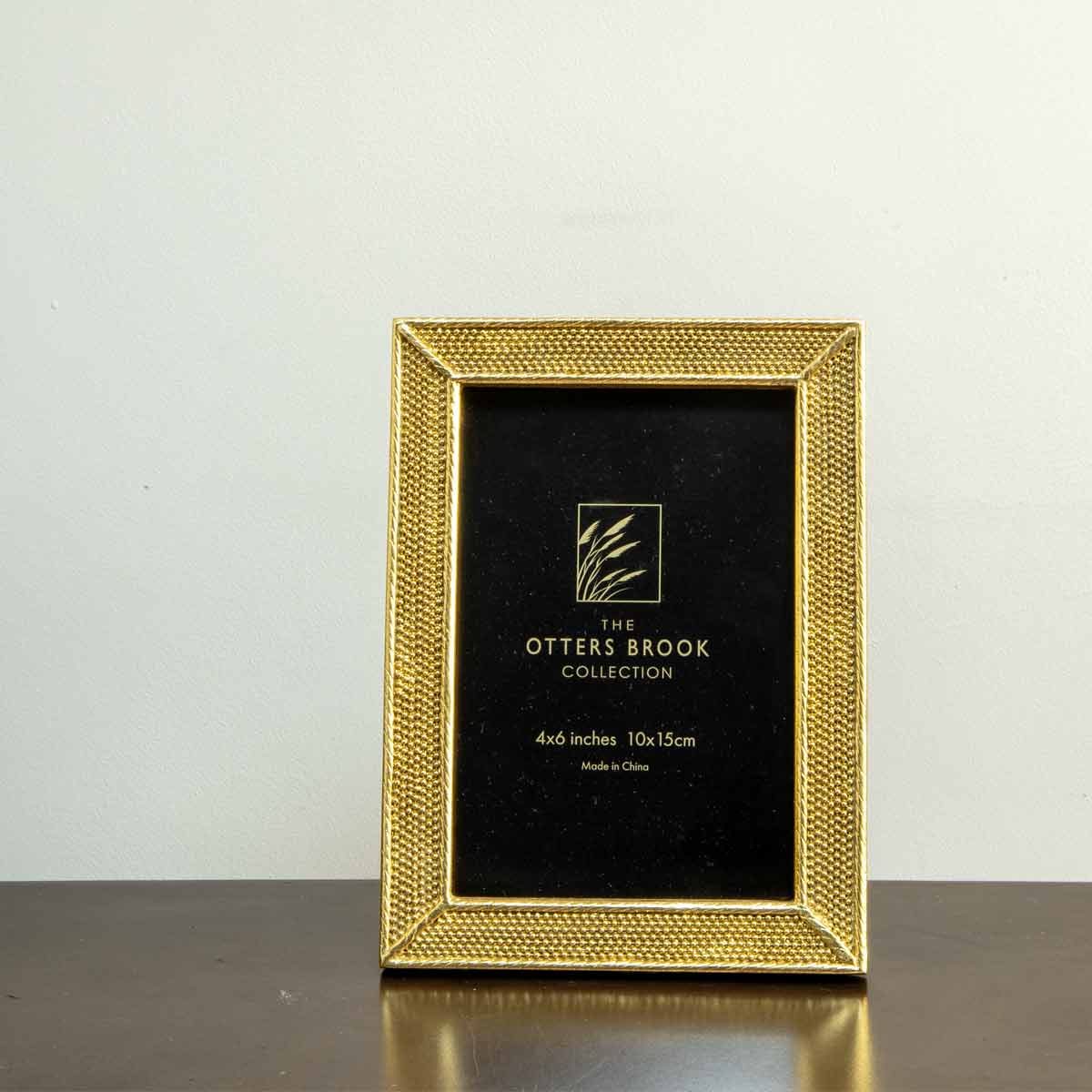 Gold Dotted Effect Photo Frame 18x13cm – Elegant Display