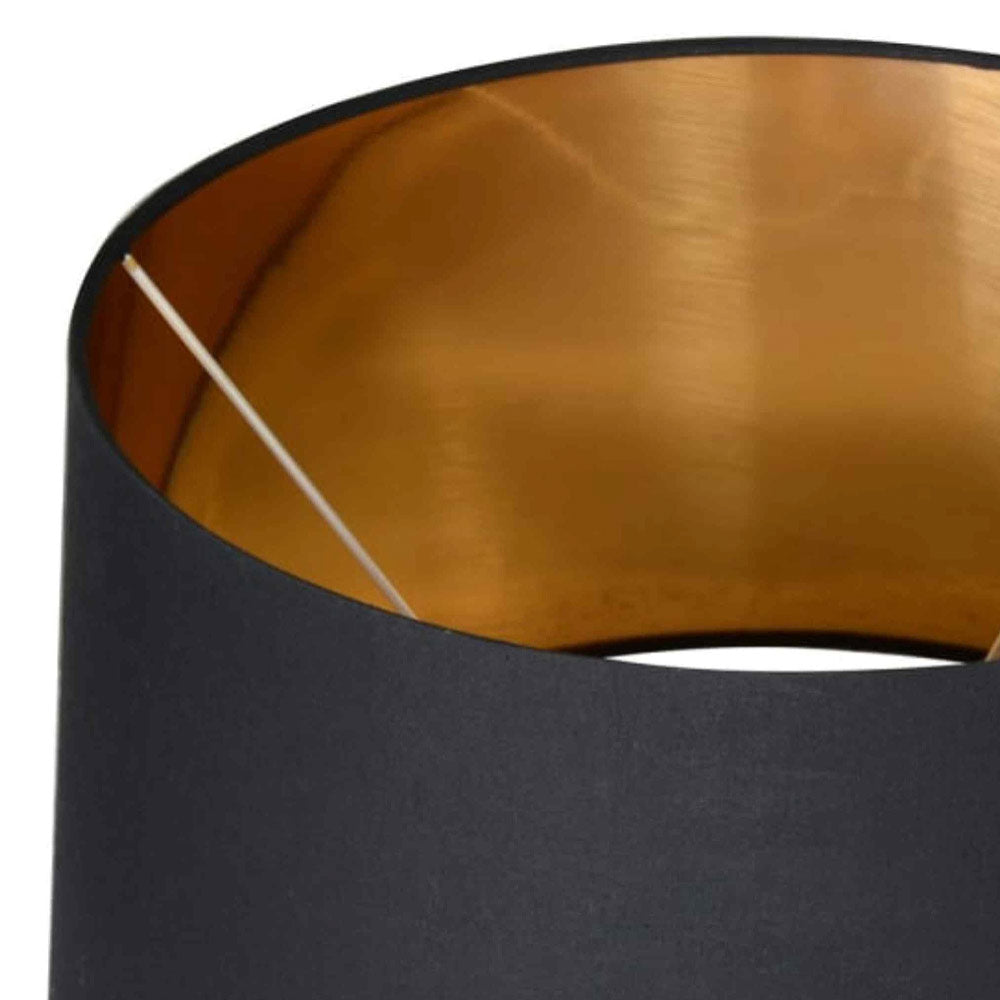 Gold Glass Table Lamp with Shade