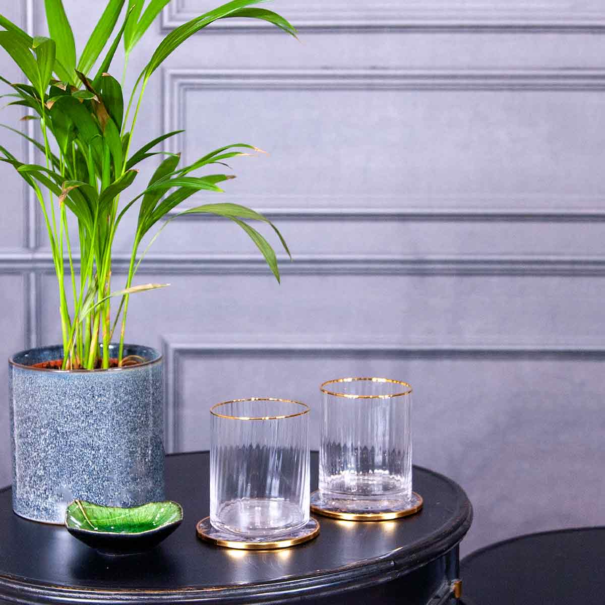 Gold Rimmed Tumblers