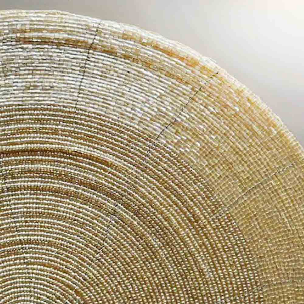 Gold Woven Beaded Placemats