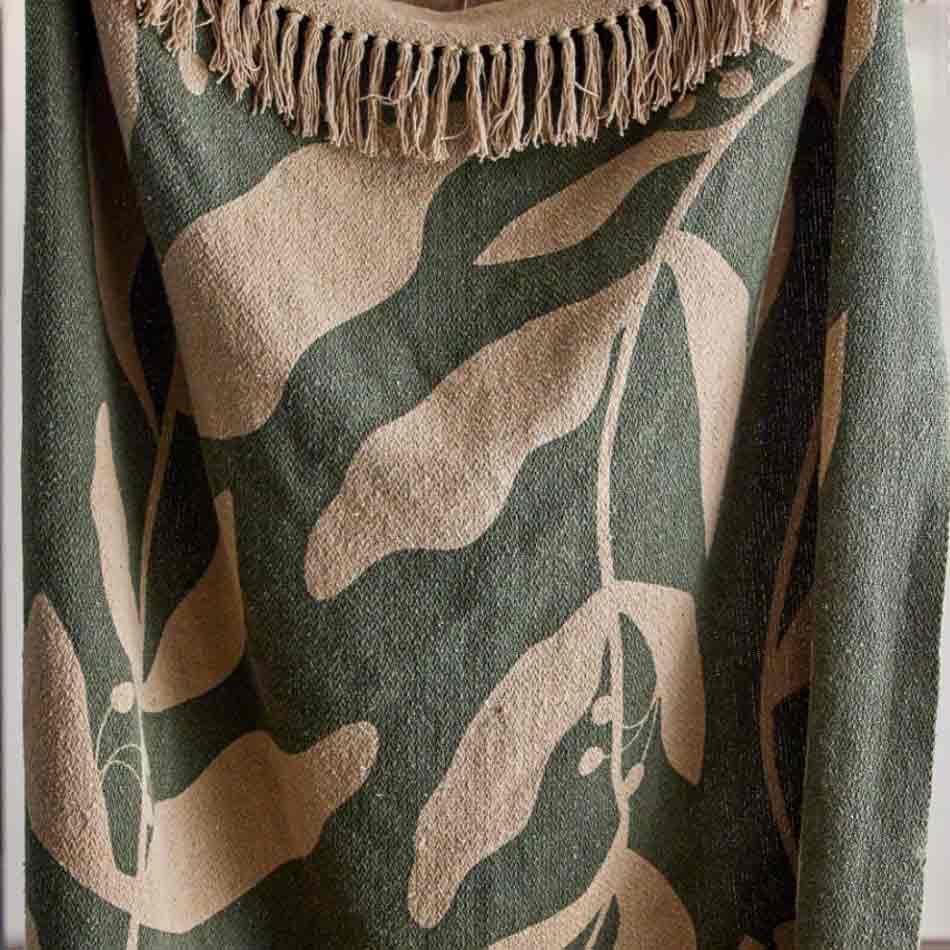 Green Geneva Throw - Recycled Cotton