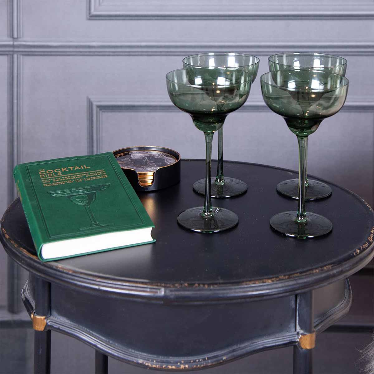 Green Martini Glass